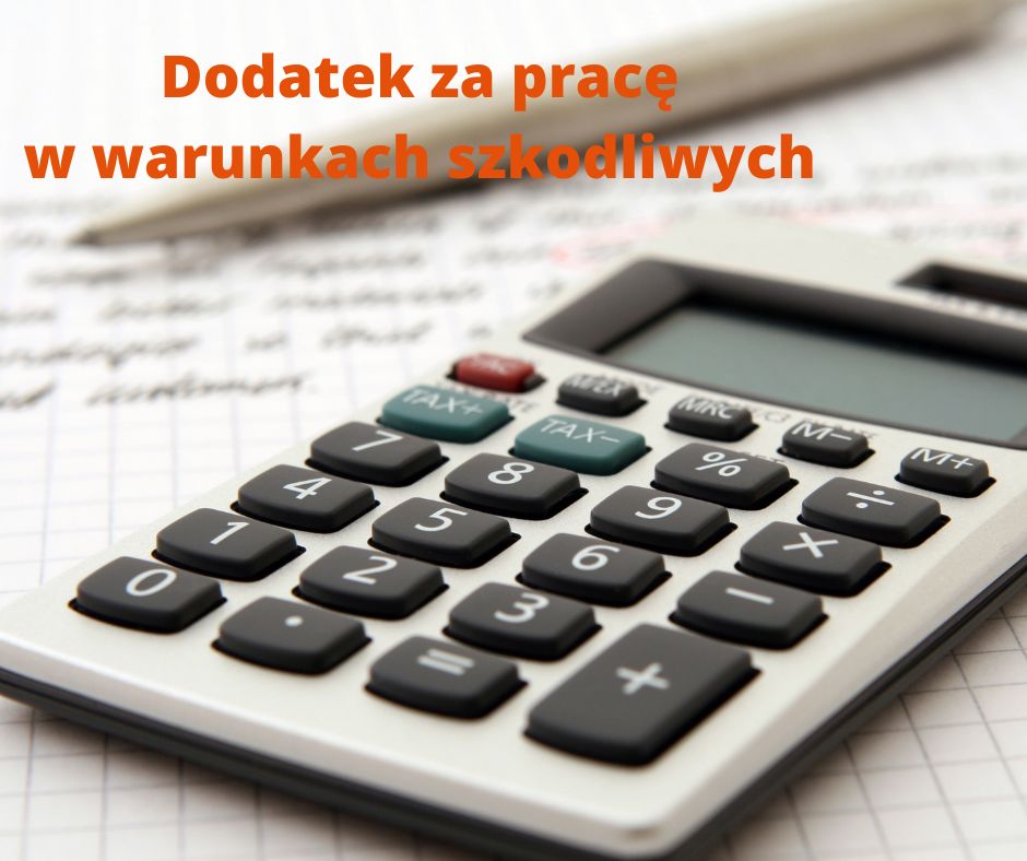 Dodatek za pracę w warunkach szkodliwych