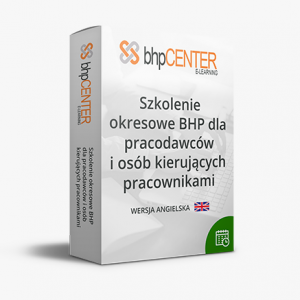 Szkolenie okresowe BHP online dla pracodawców i osób kierujących pracownikami –  język angielski